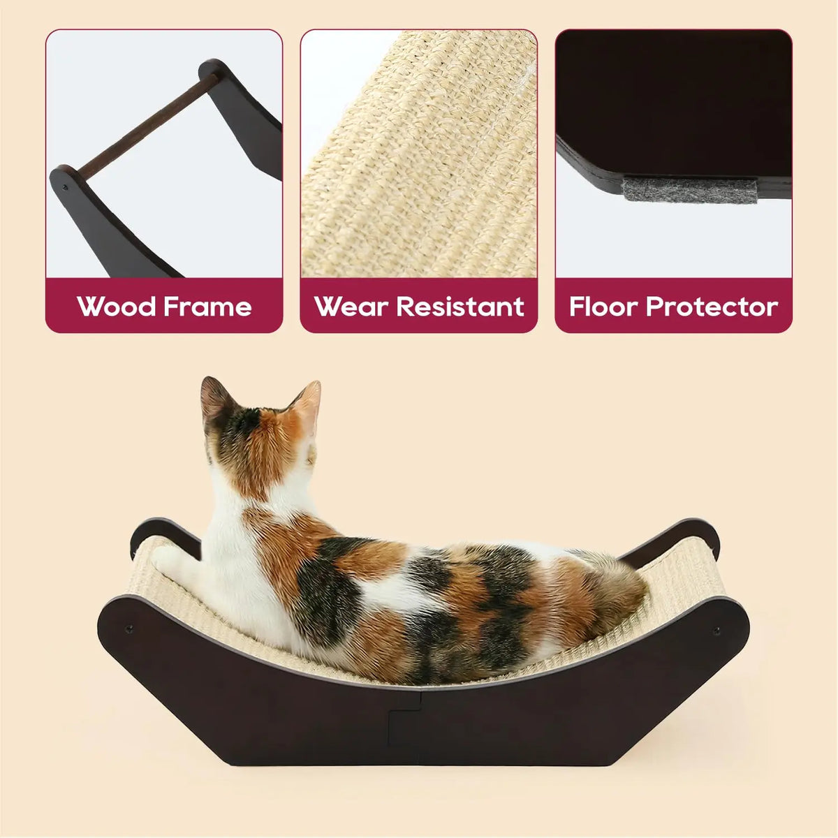 2-in-1 Cat Scratcher & Lounging Bed