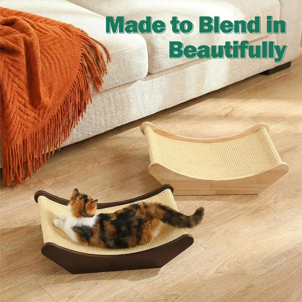 2-in-1 Cat Scratcher & Lounging Bed