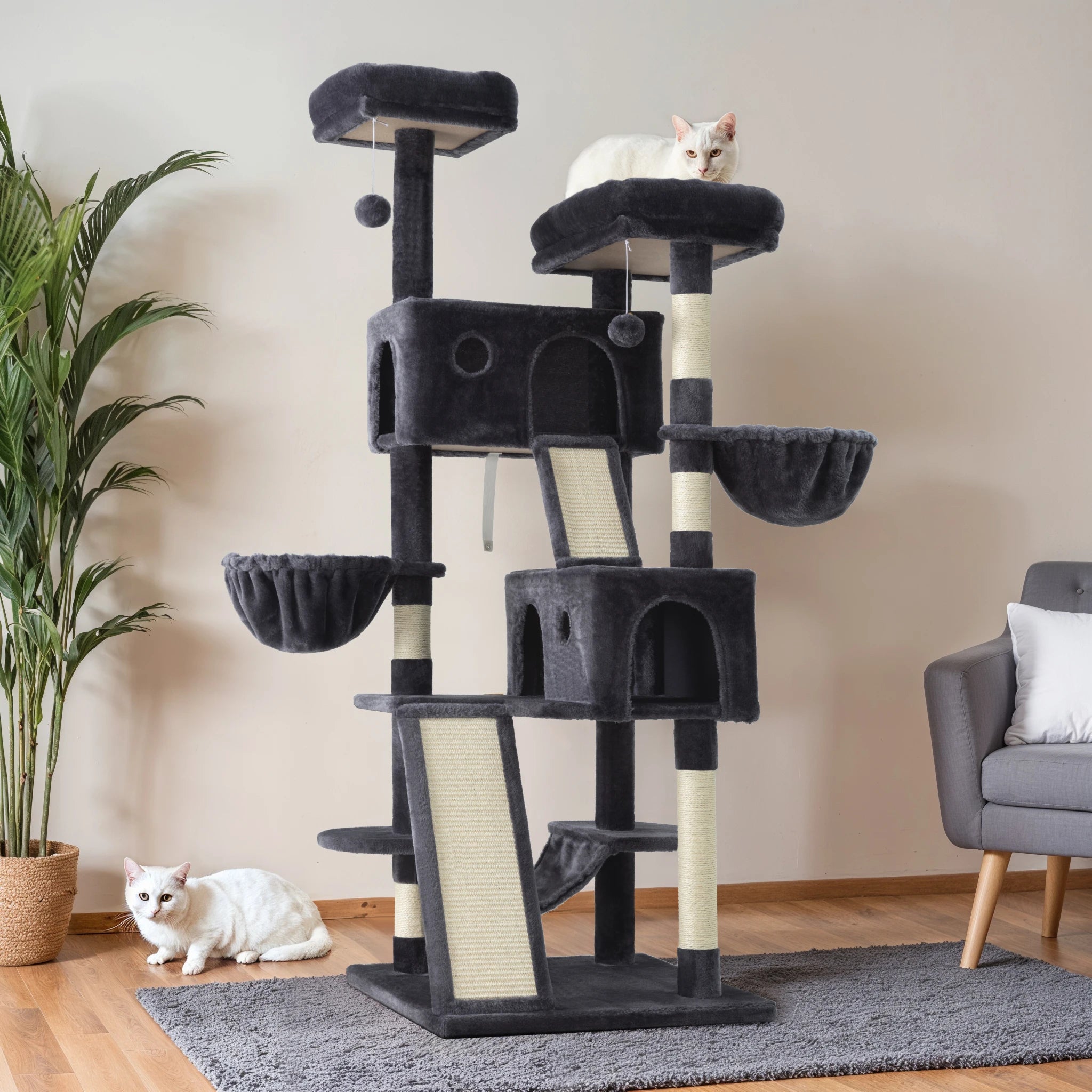 Large 65in Multi-Level Cat Tree