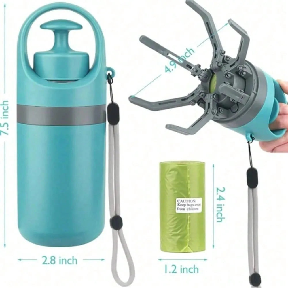 Portable Dog Pooper Scooper with Waste Bag Holder