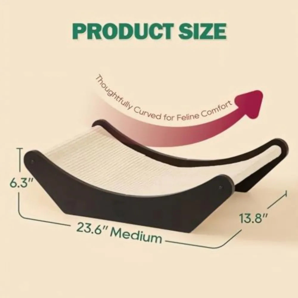 2-in-1 Cat Scratcher & Lounging Bed