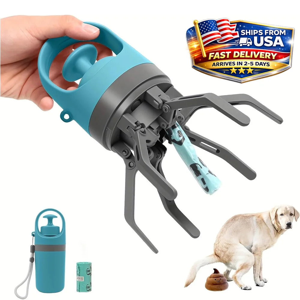 Portable Dog Pooper Scooper with Waste Bag Holder