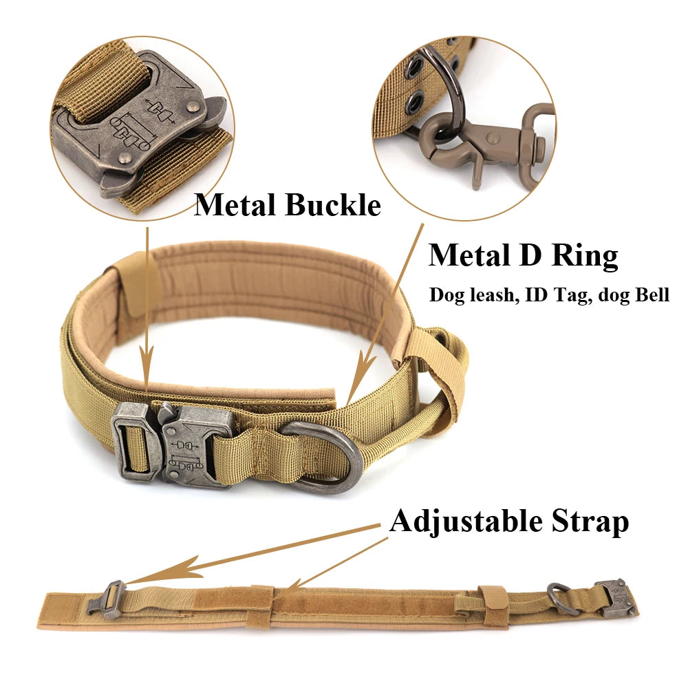 Tactical Dog Collar For Medium and Large Dog