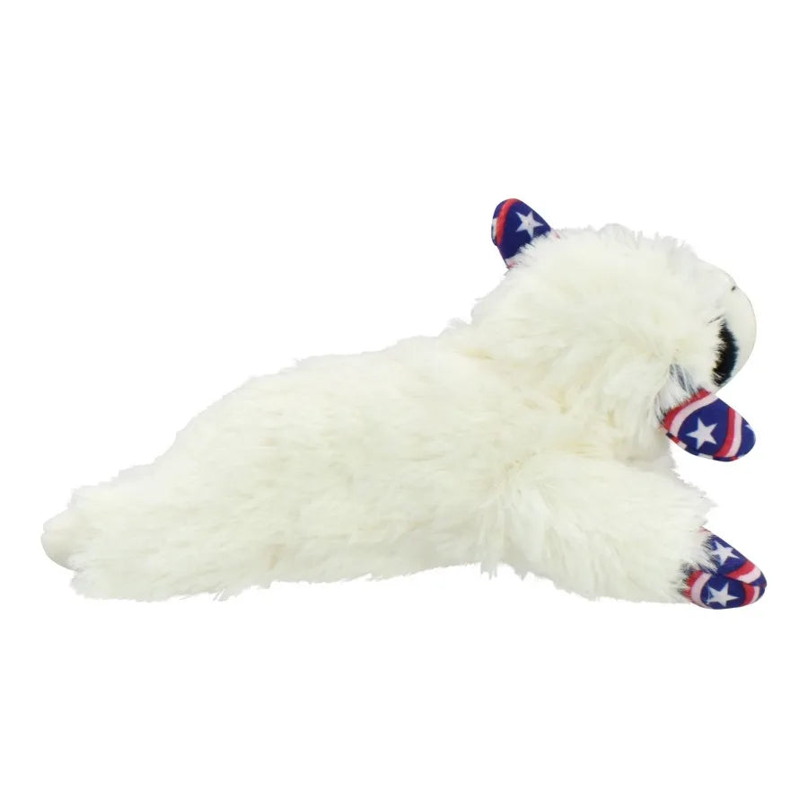 Lamb Chop Americana Stars Stripes Interactive Plush Dog Toy