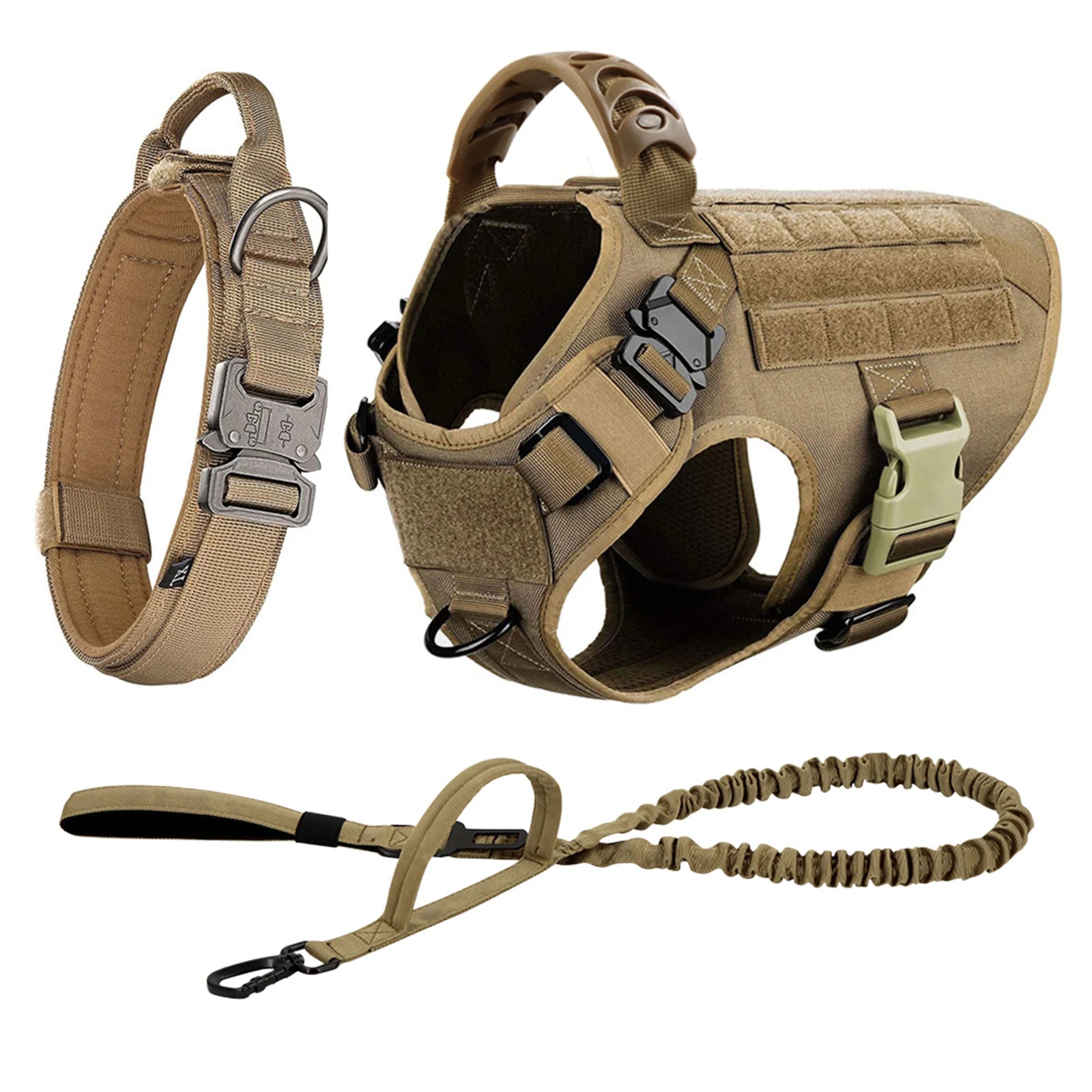 Tactical Dog Harness And Leash Set