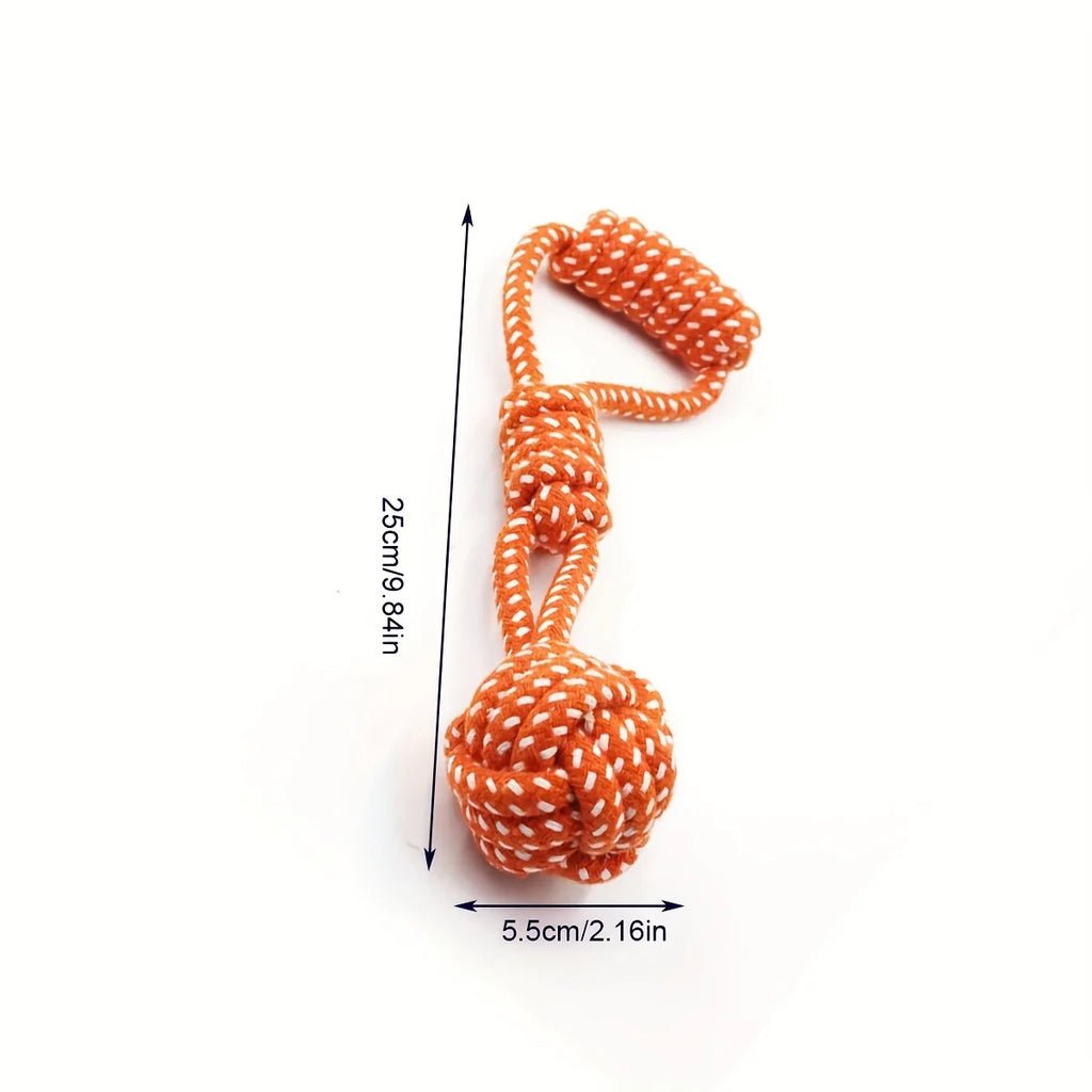 Durable Dog Rope Toy with Ball