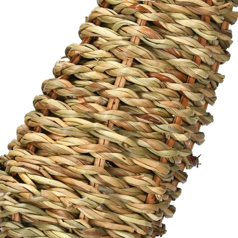 R Woven Grass Natural Bite Treat Toy for Small Animals