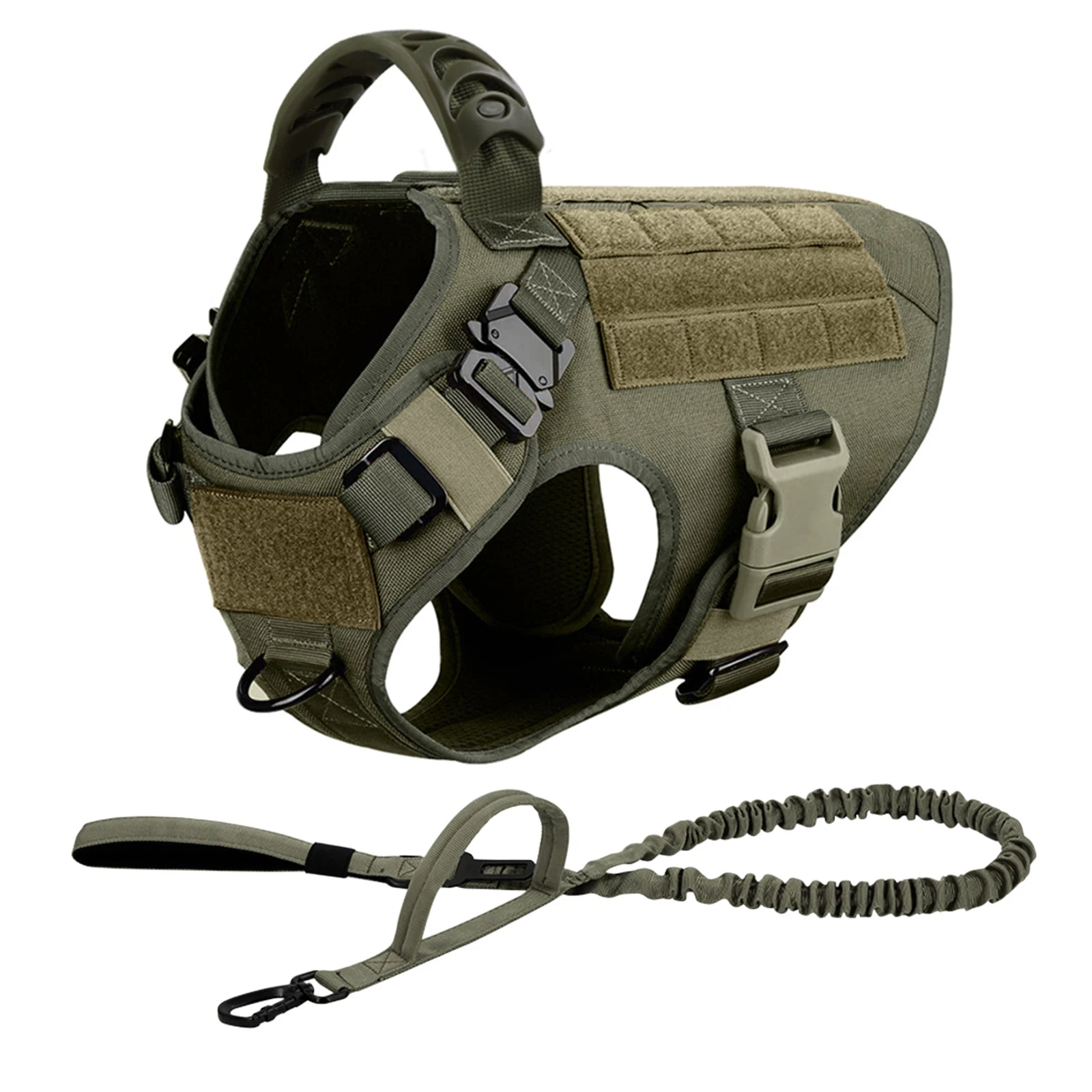 Tactical Dog Harness And Leash Set