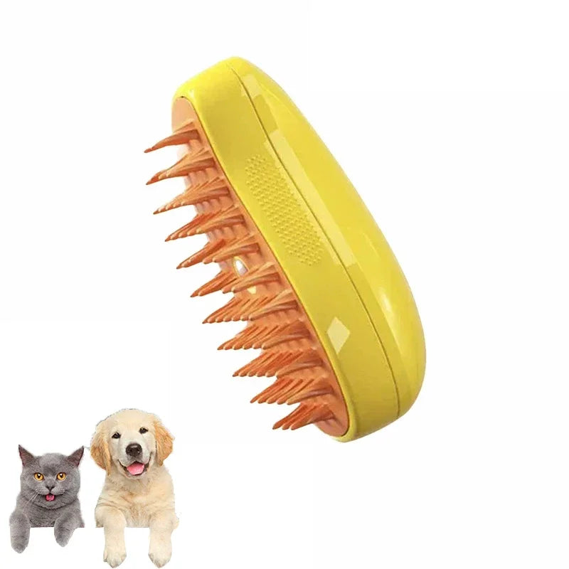 Cat Dog Steam Brush Electric Sprayer for Massage Pet Grooming