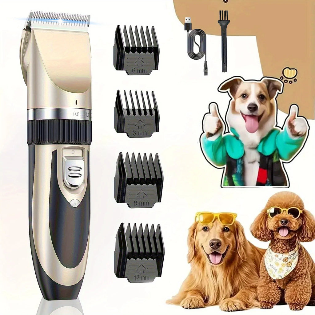 Wireless Electric Pet Grooming Kit For Cats & Small-to-Medium Dogs