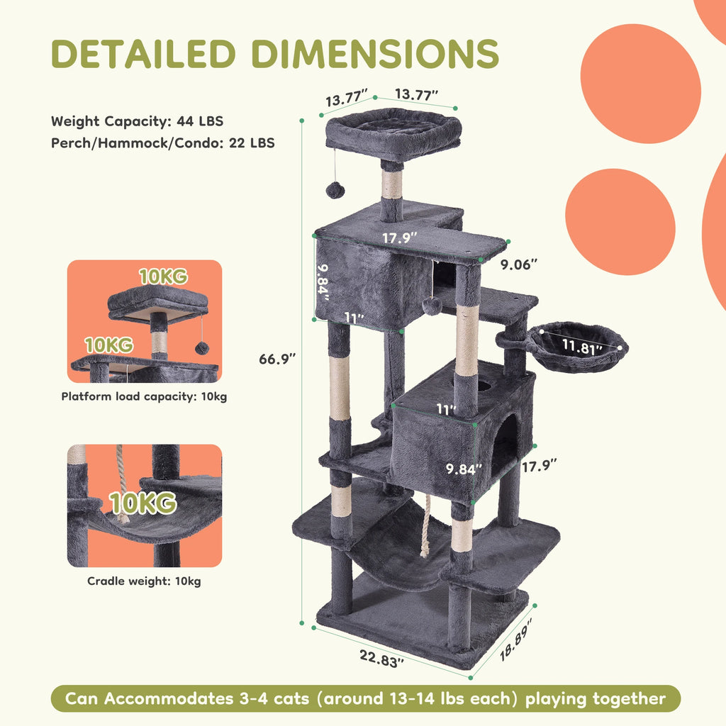 Large Multi Level Cat Tree