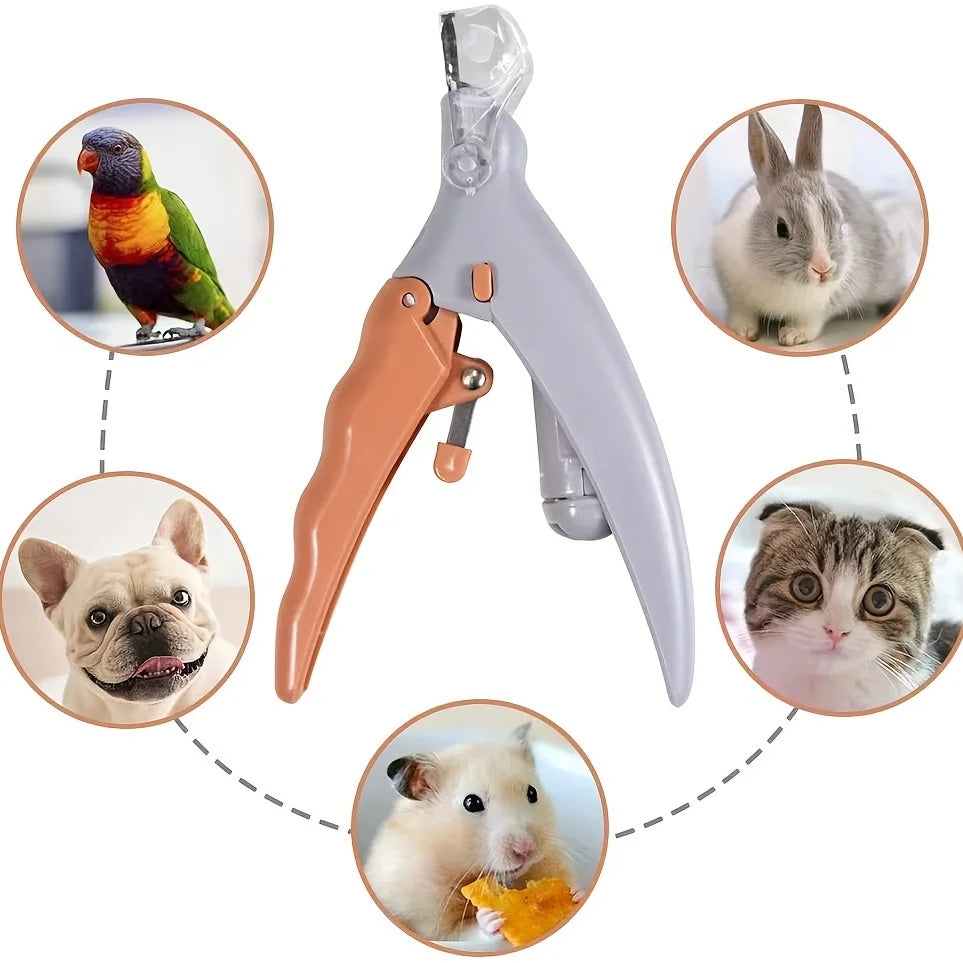 Pet Nail Clipper for Dogs and Cats, Built-in LED Light, Steel Blades, Quick Trimming