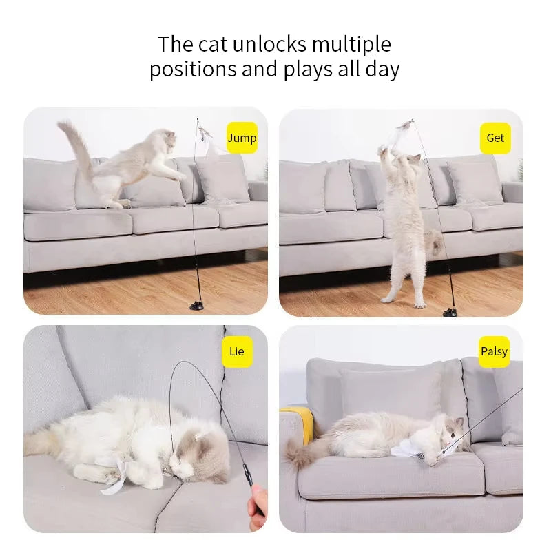 Interactive Teaser Wand Toy for Cats
