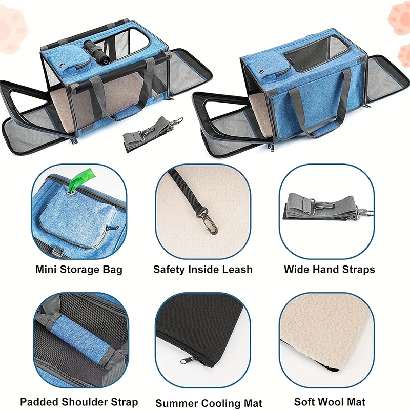 Large Mesh Breathable Folding Carrier