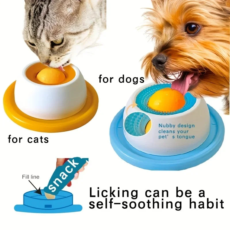 Slow Feeder Food Dispenser and Lick Toy