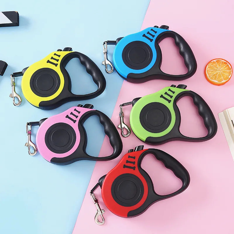 Automatic Retractable Nylon Dog Leash for Small Dogs