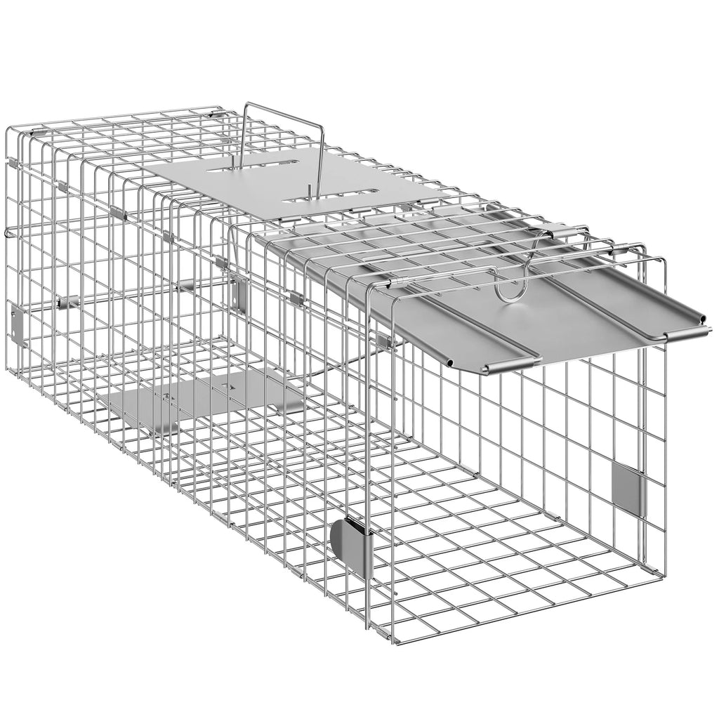 Humane Live Animal Cage Trap for Rabbits Stray Cats Squirrels Raccoons Groundhog