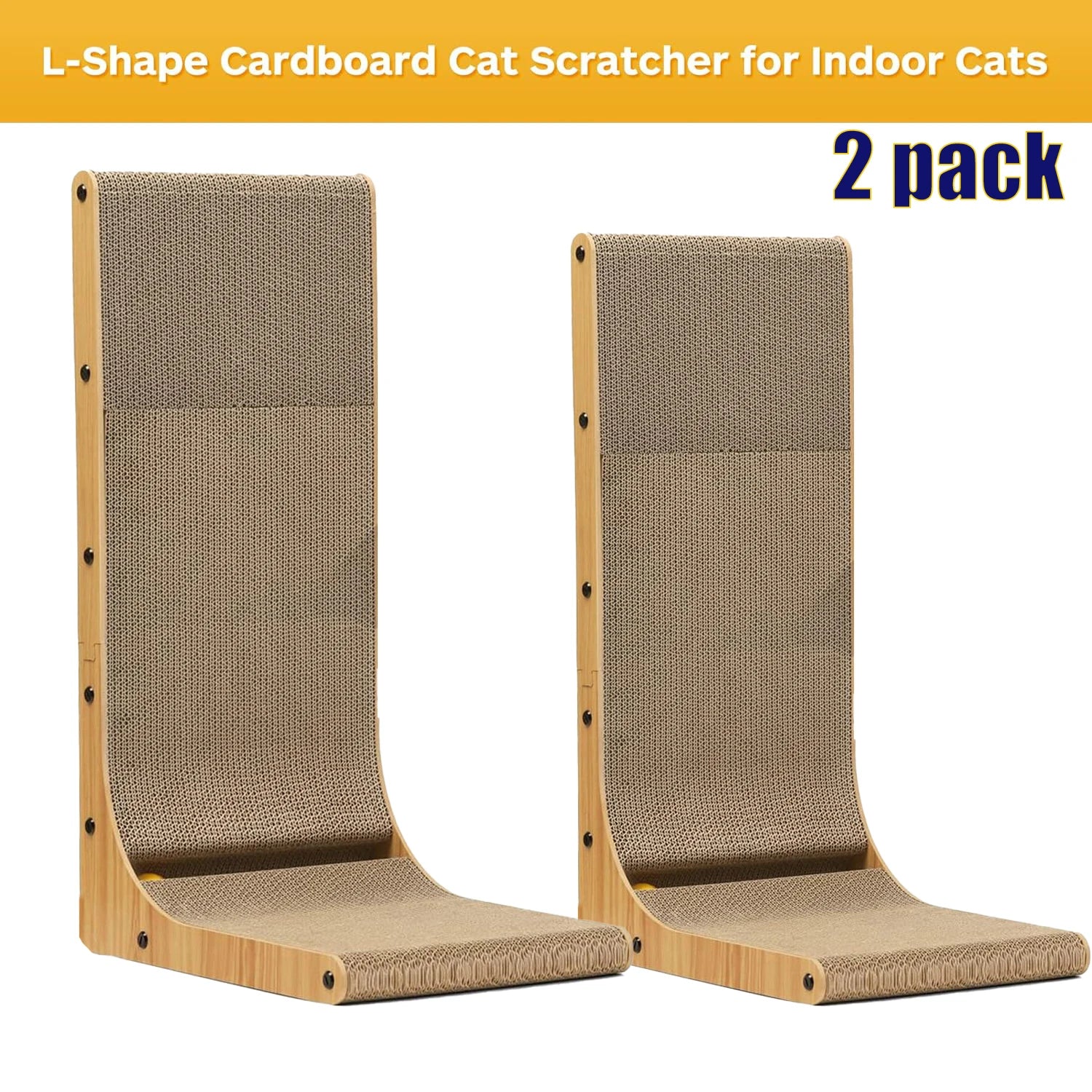 L Shape Cat Scratcher for Indoor Cats