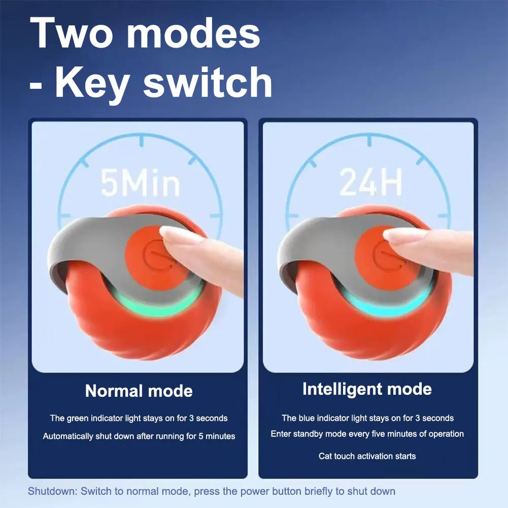 Interactive Cat Ball Smart Toy USB Rechargeable