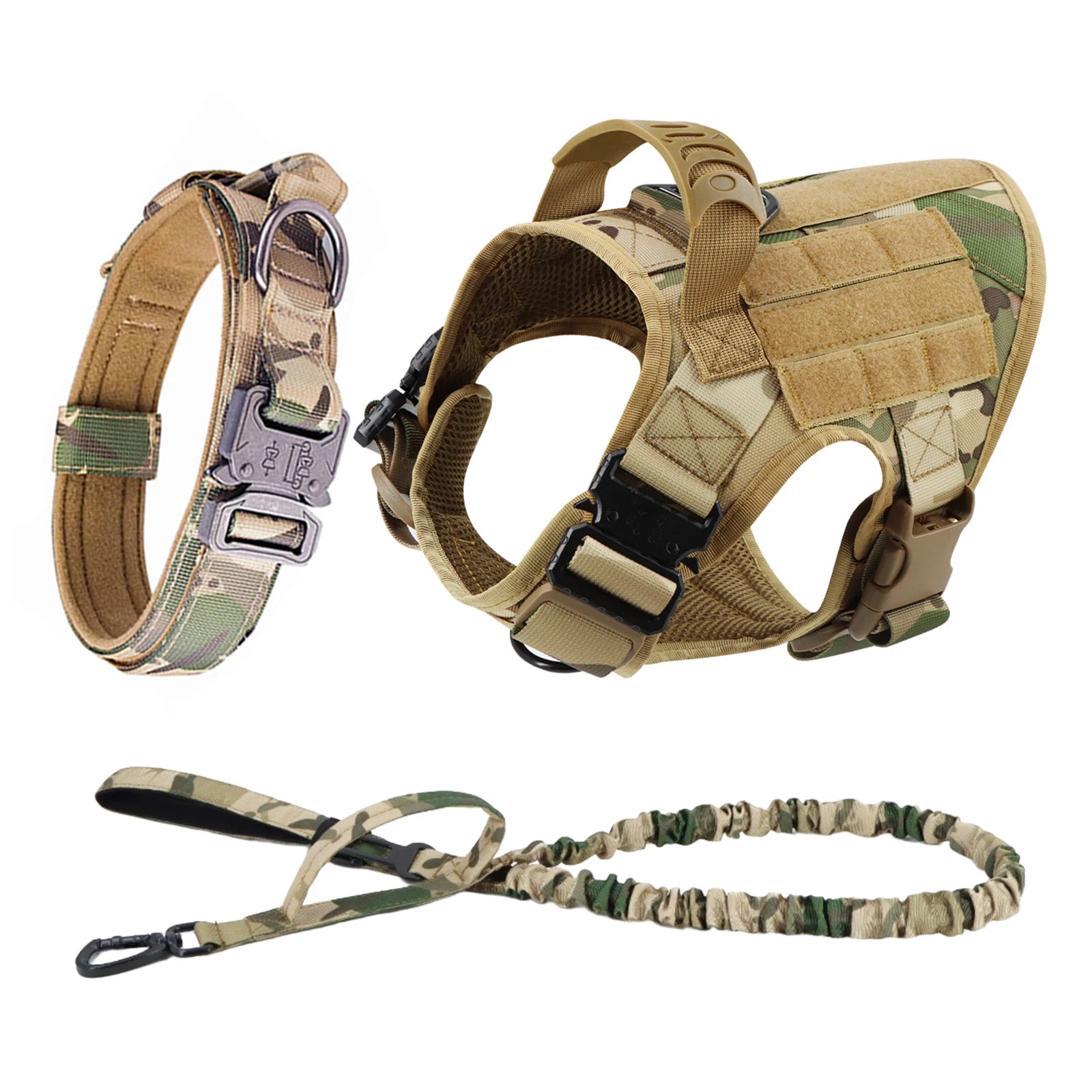 Tactical Dog Harness And Leash Set