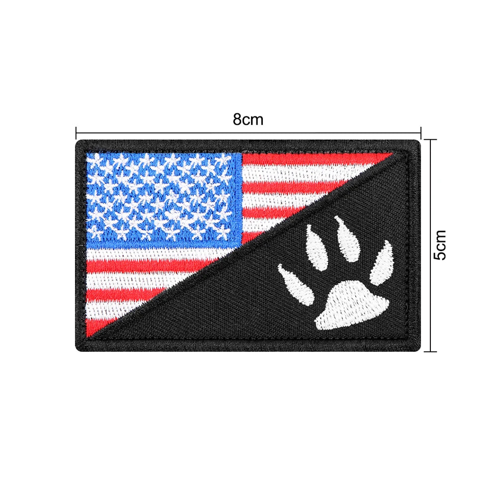 12 Pieces Tactical Patch Bundle For Dog Vest Harness