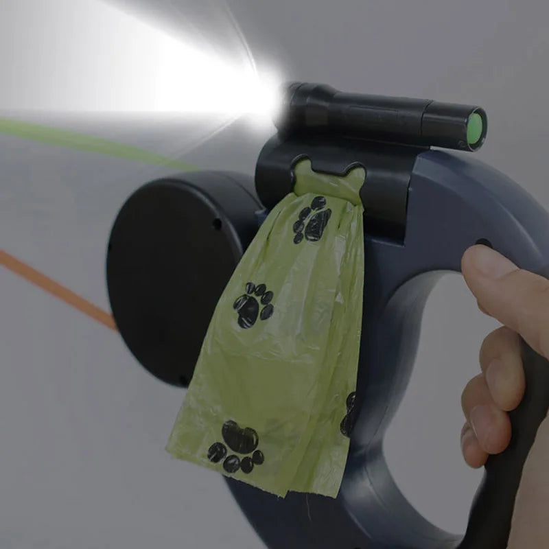 Double Head retractable Dog leash