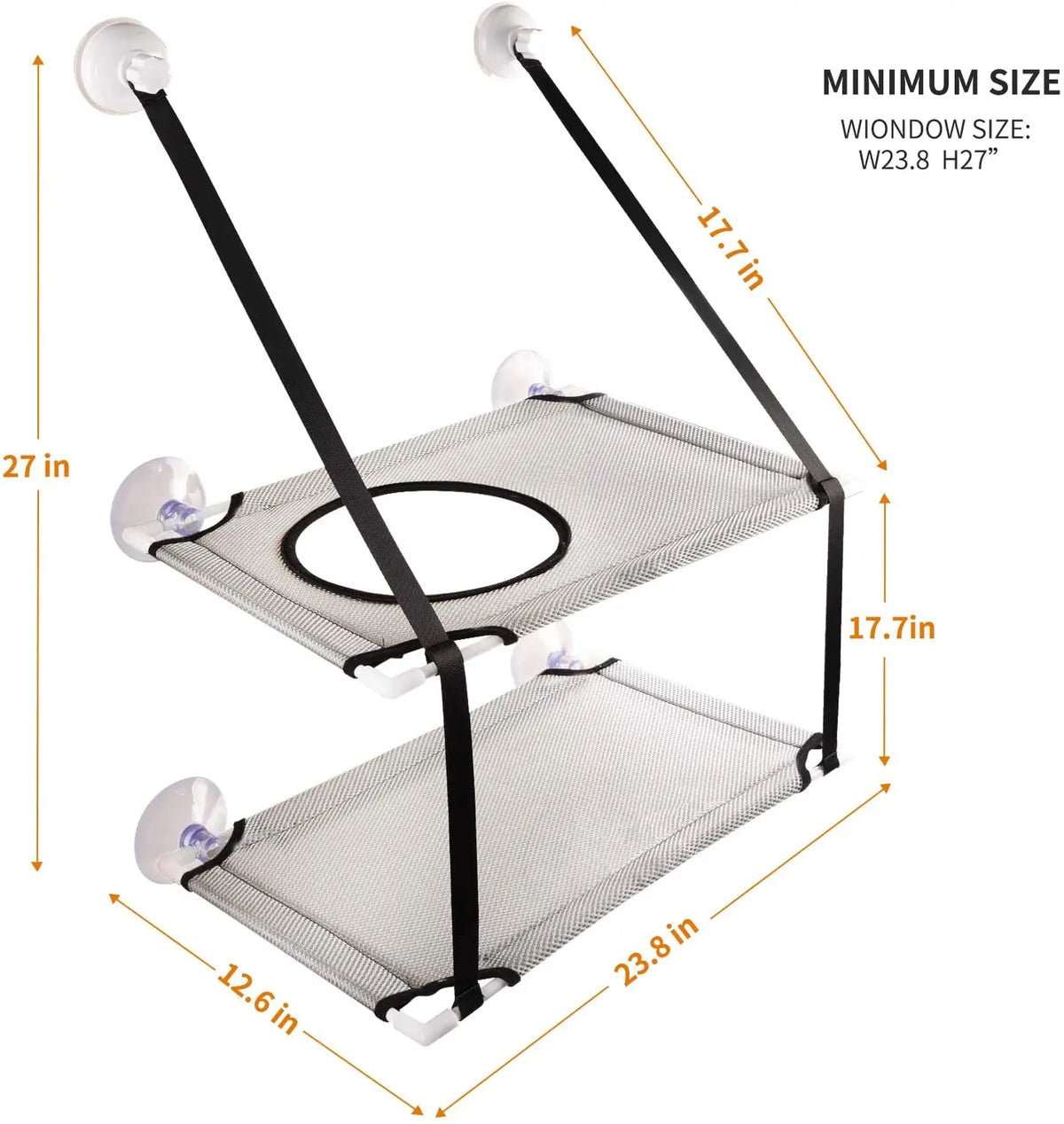 Hanging Window Double-Layer Pet Hammock