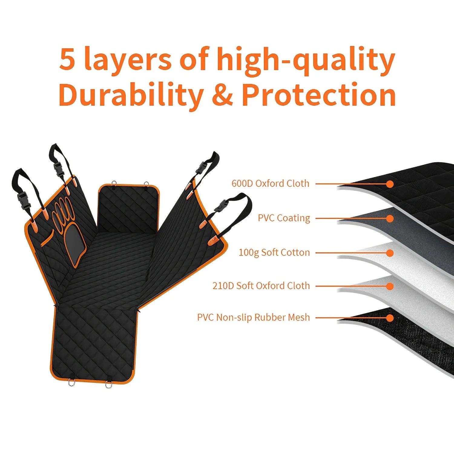 Heavy Duty Dog Seat Cover/Hammock