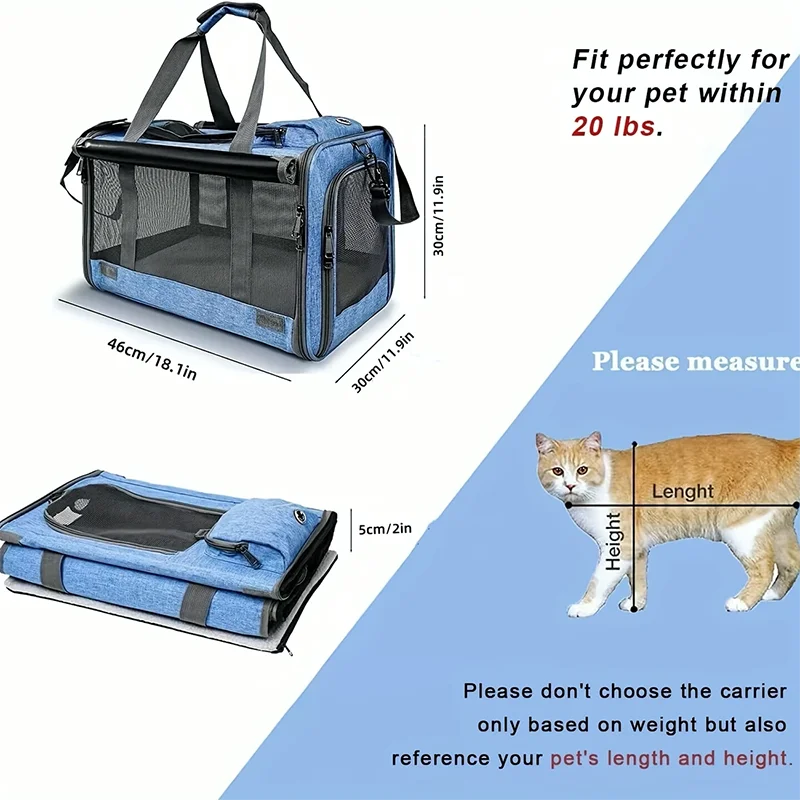 Large Mesh Breathable Folding Carrier