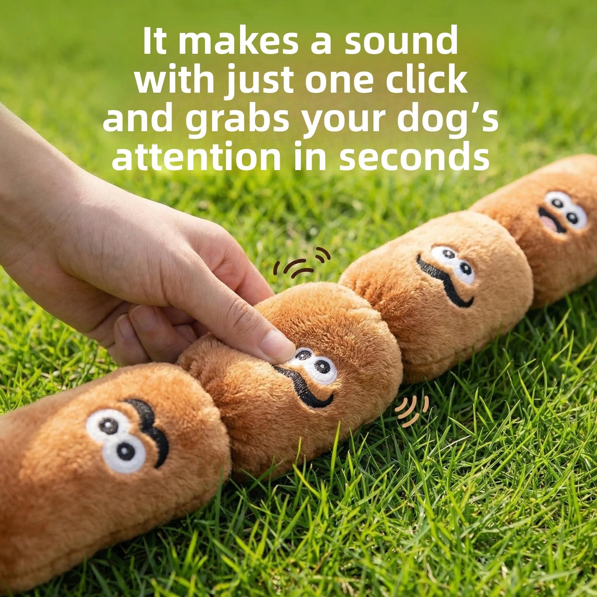 Plush Squeaky Sausage Dog Chew Toy