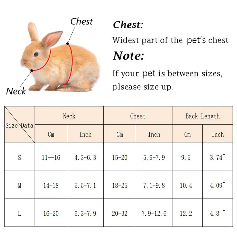 Small Animal Mesh Pet Harness