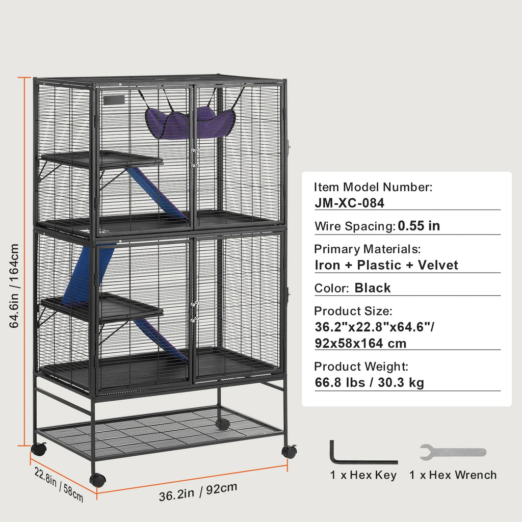 Large 4-Tier Cage Small Animal Cage