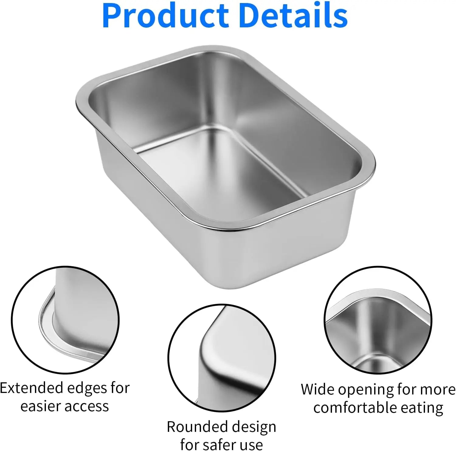 Stainless Steel Outdoor Large Dog Water Bowl