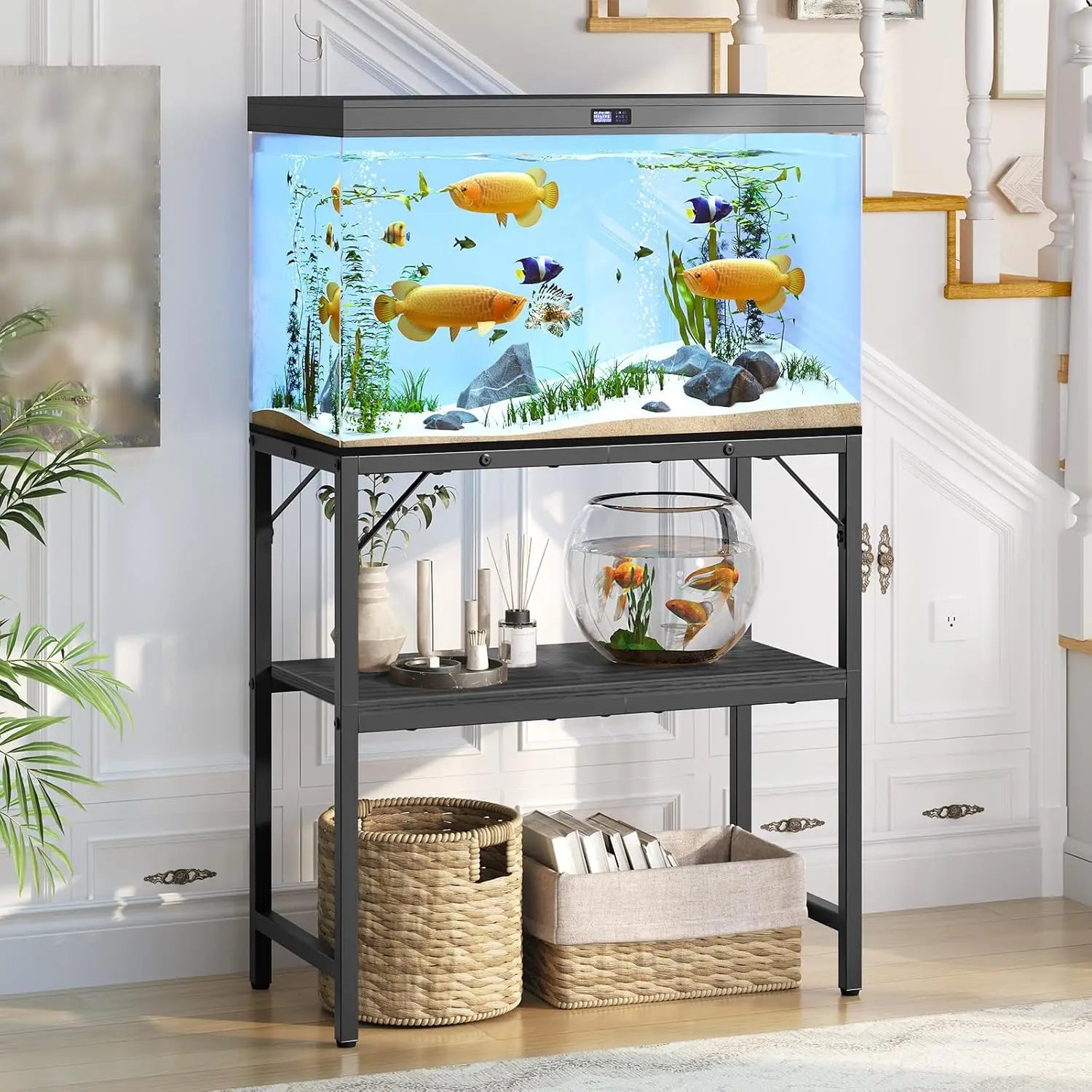 20 Gallon Aquarium Stand with 2-Tier Storage