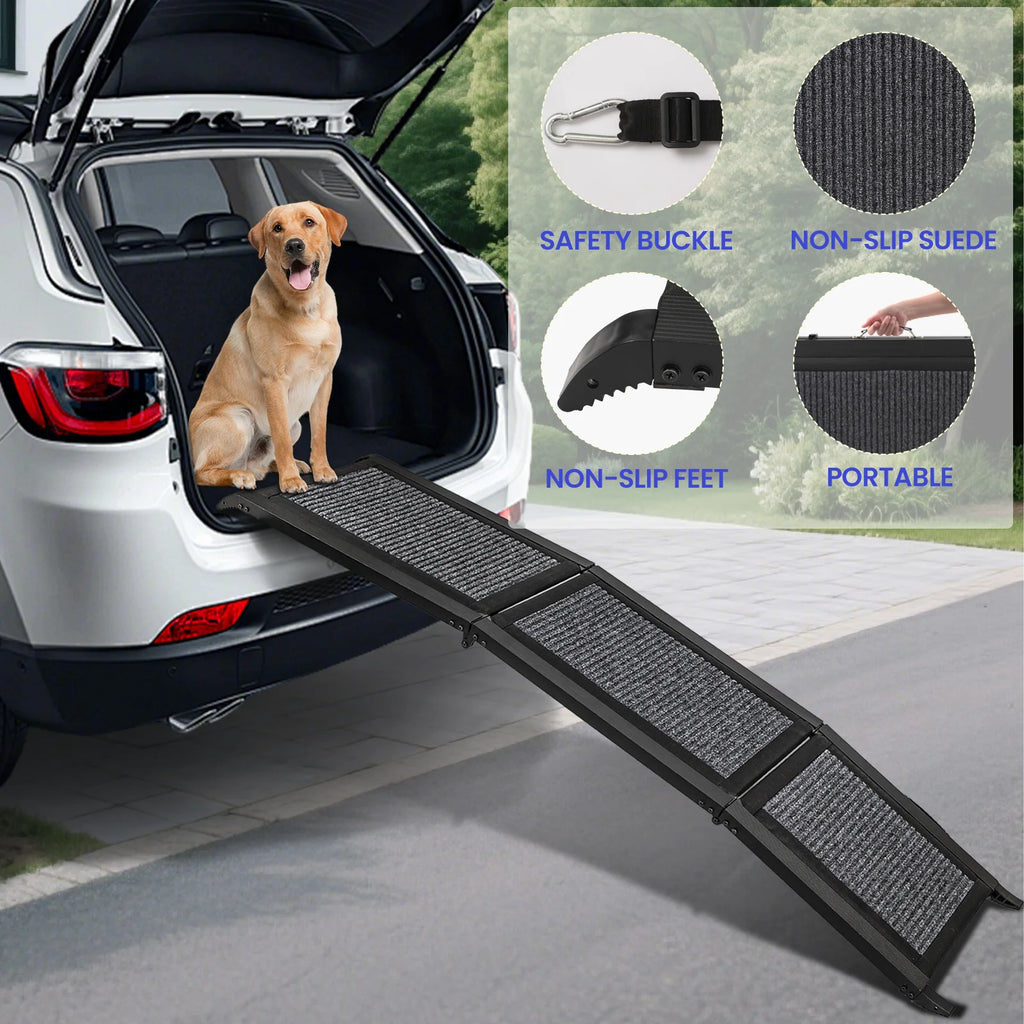 Folding Non-Slip Dog Ramp For SUV Car & Truck