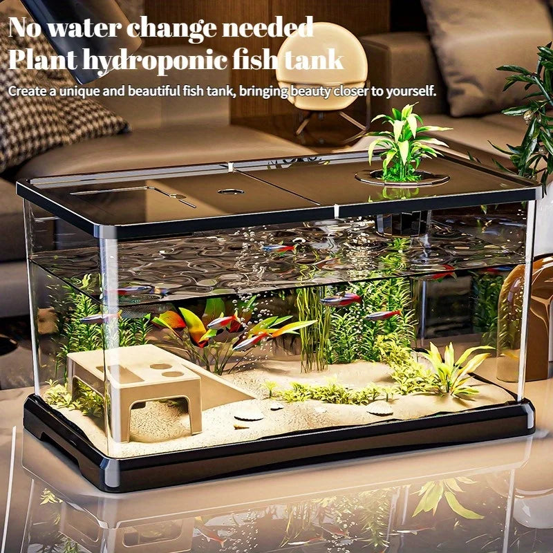 Heavy-Duty Large Aquarium Tank with Lid