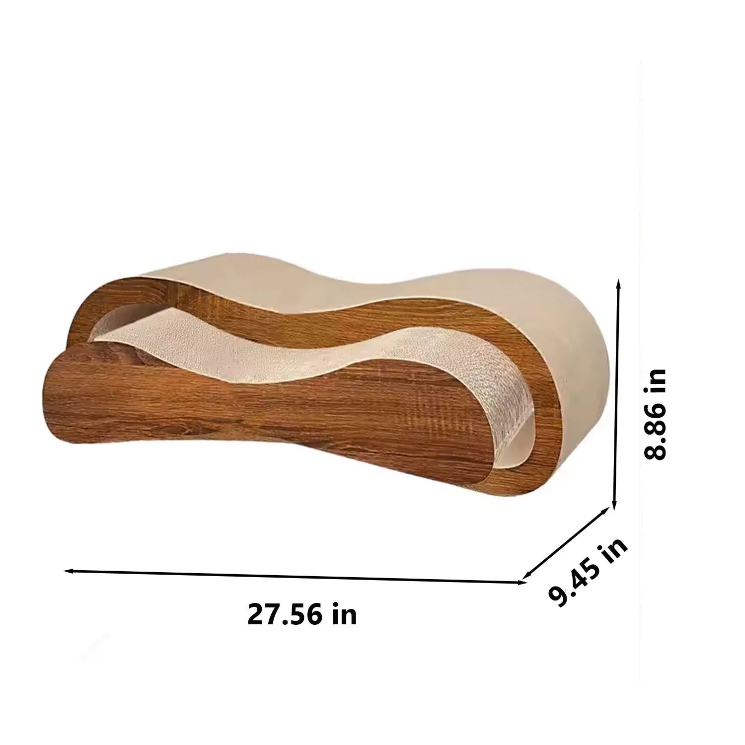 2 in 1 Cat Scratcher Cardboard Lounge Bed