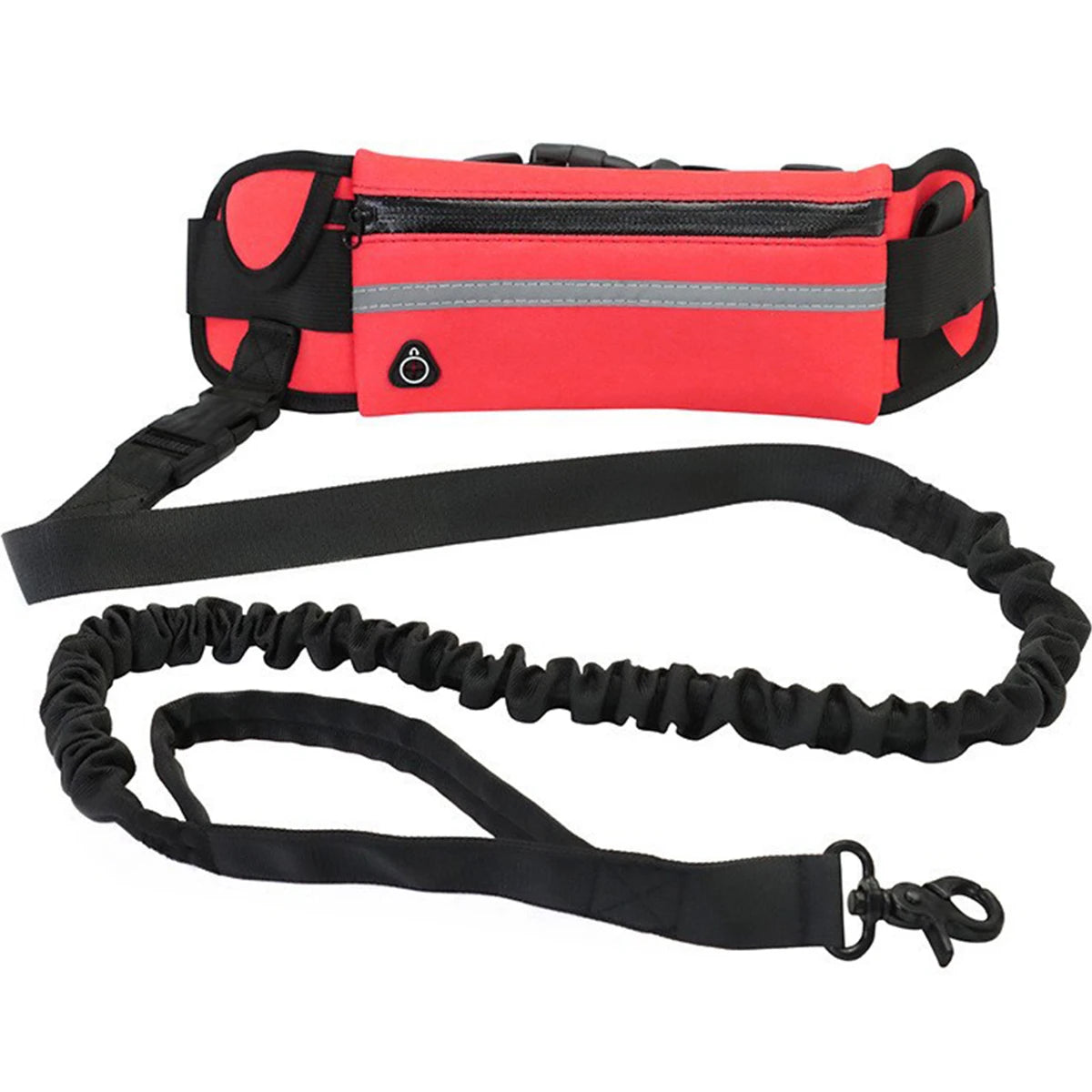 Hands Free Reflective Dog Leash With Waist Bag