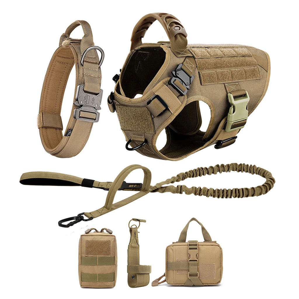 Tactical Dog Harness And Leash Set
