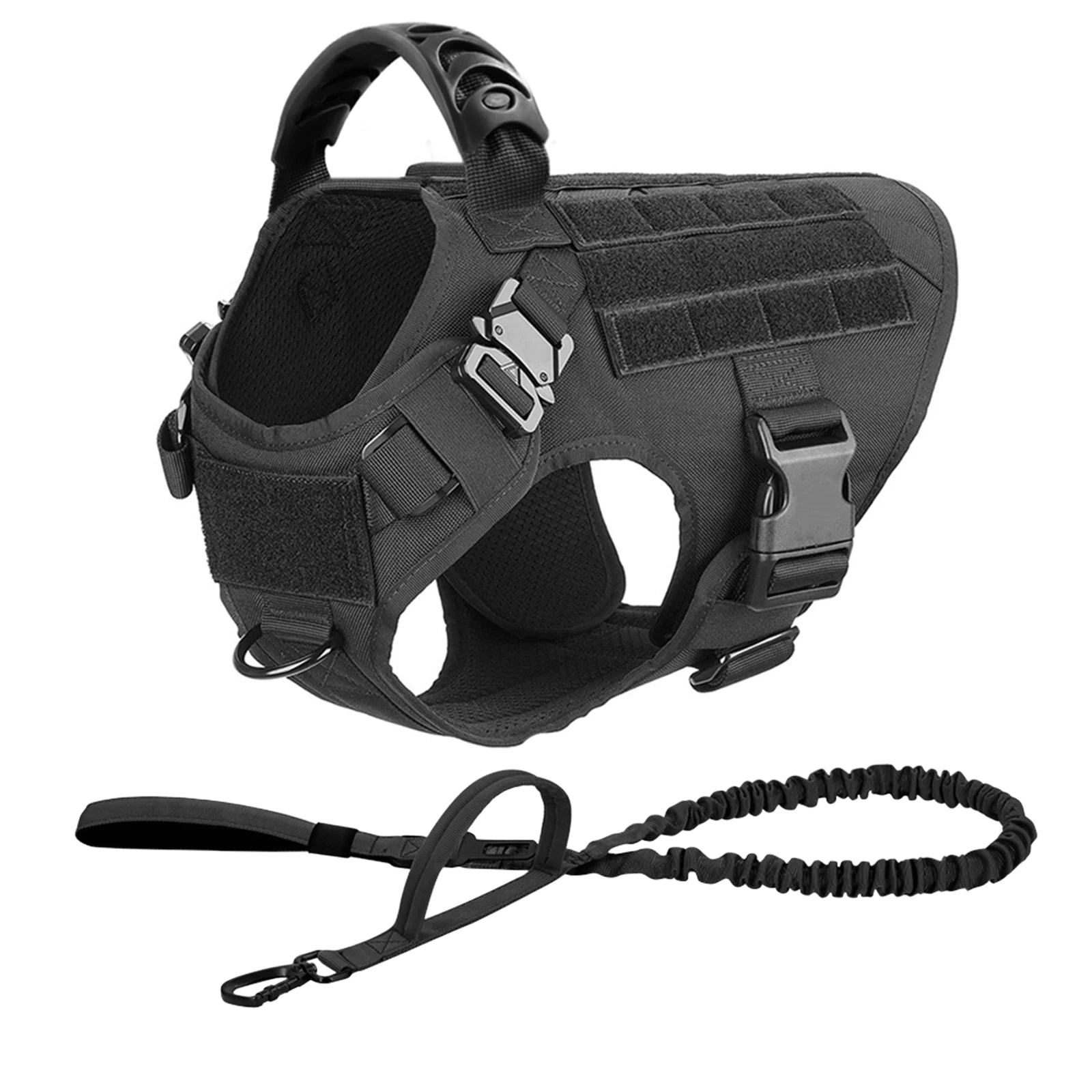 Tactical Dog Harness And Leash Set