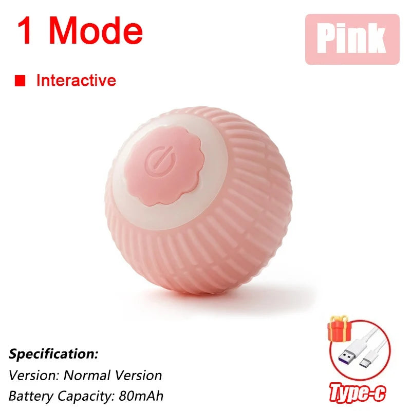 Rechargeable Automatic Rolling Ball with Faux Tail