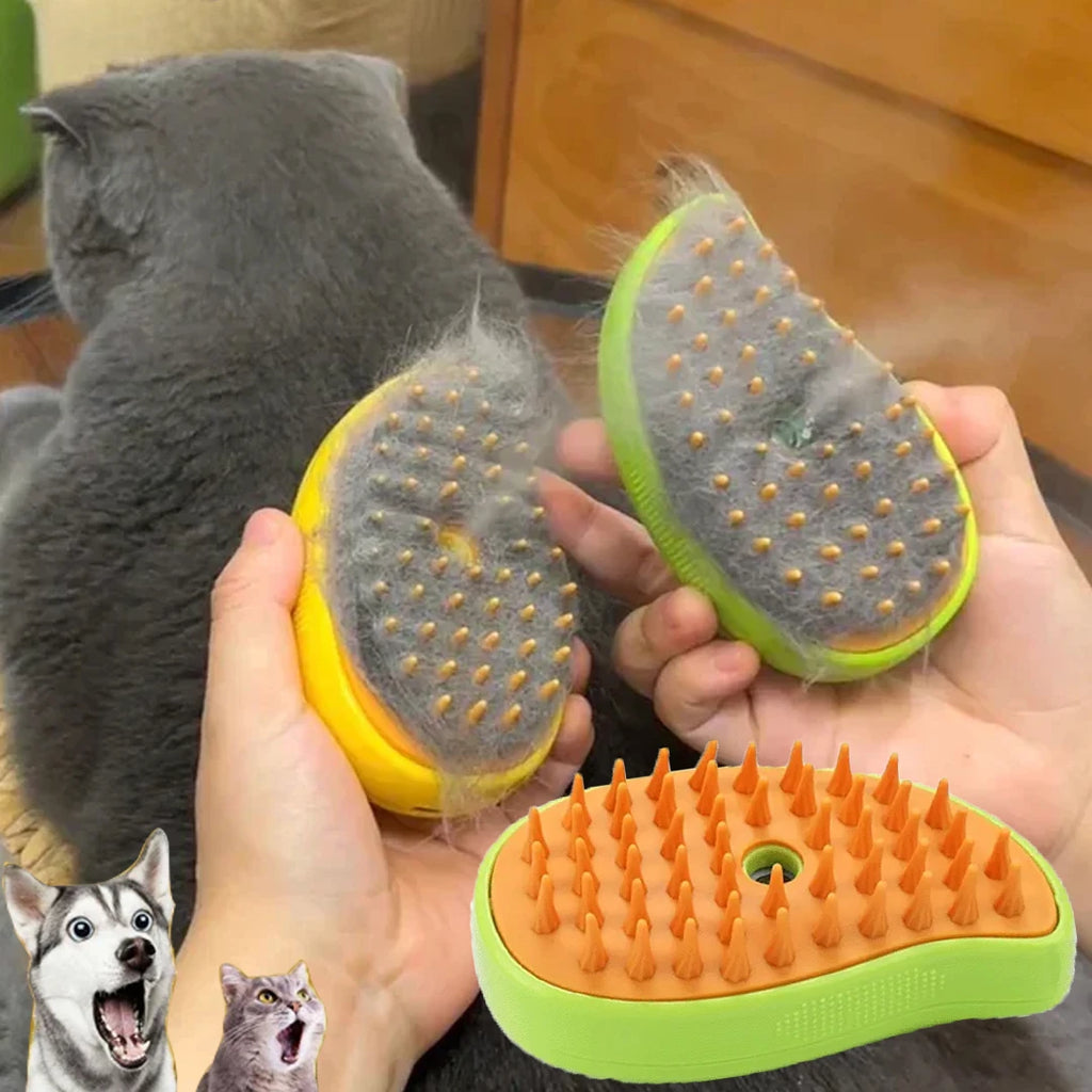 Cat Dog Steam Brush Electric Sprayer for Massage Pet Grooming