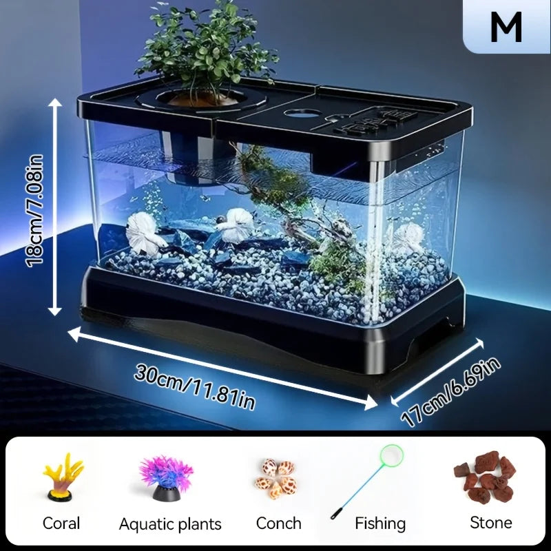 Heavy-Duty Large Aquarium Tank with Lid