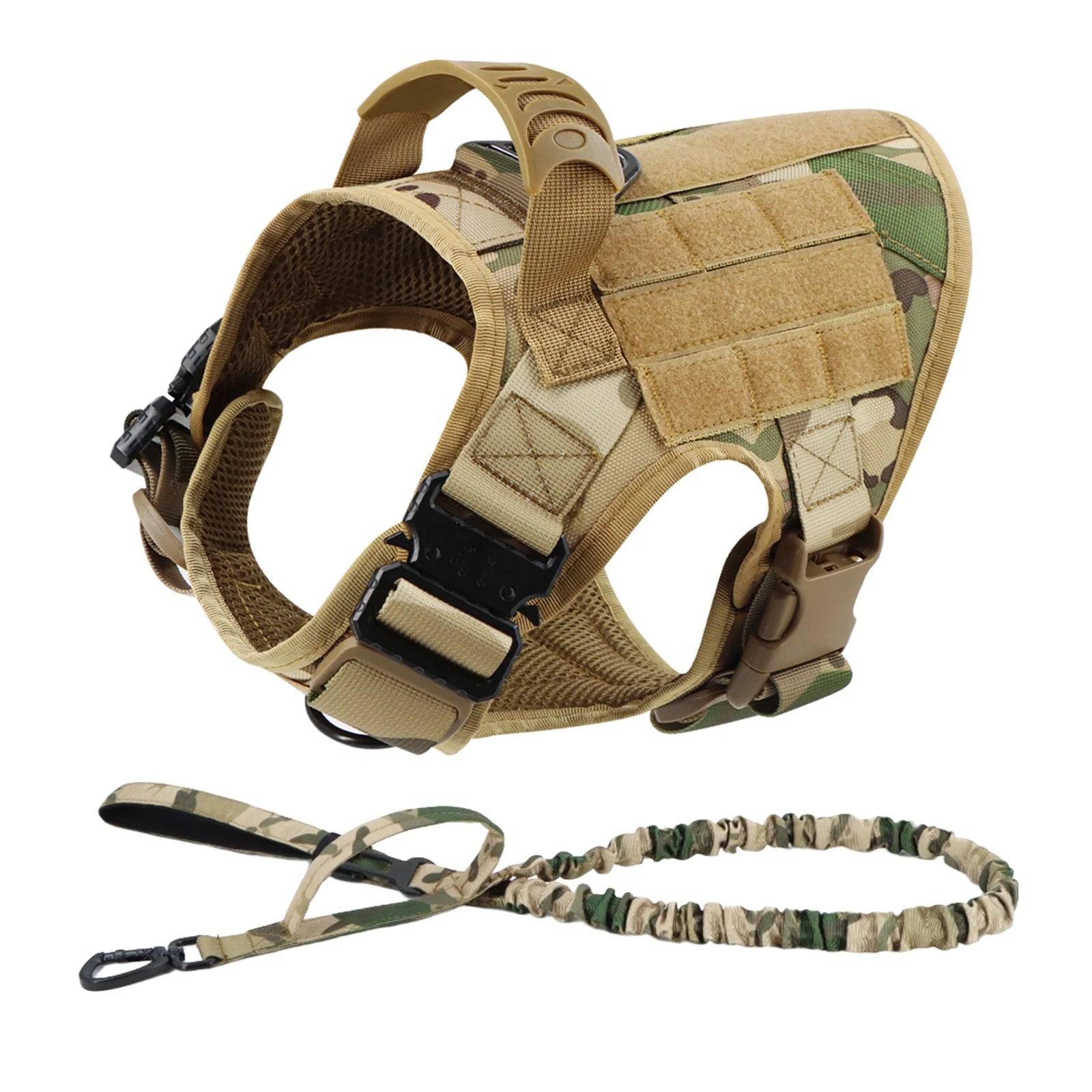 Tactical Dog Harness And Leash Set