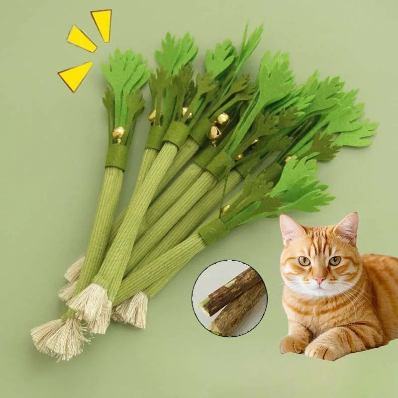Interactive Self High Catnip Molar Stick With Bell