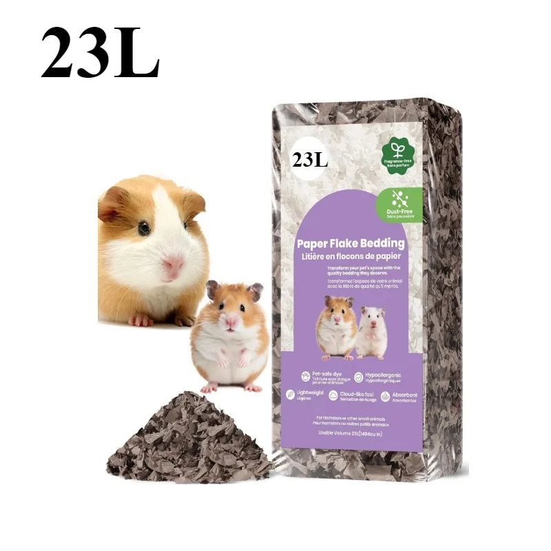 23L/50L Paper Small Pet Bedding For Hamster Rabbits Guinea Pigs