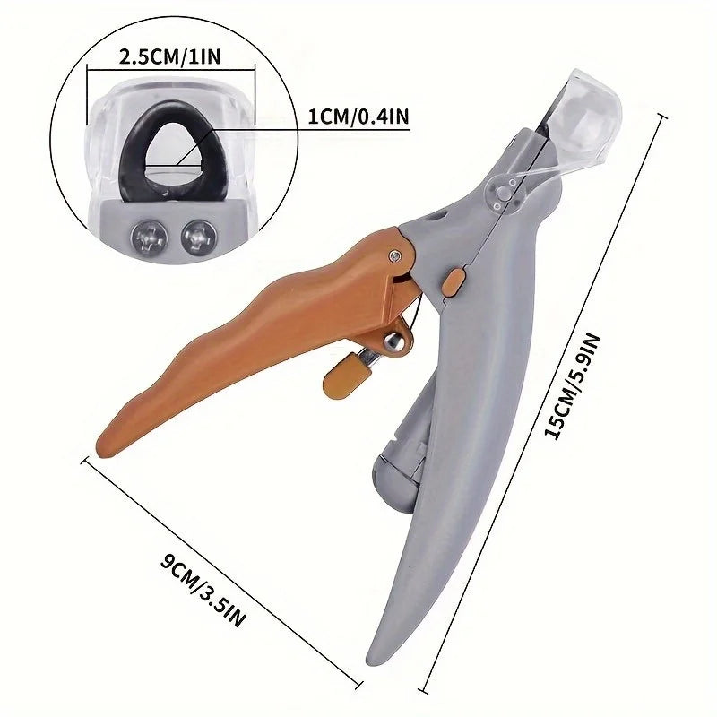 Pet Nail Clipper for Dogs and Cats, Built-in LED Light, Steel Blades, Quick Trimming