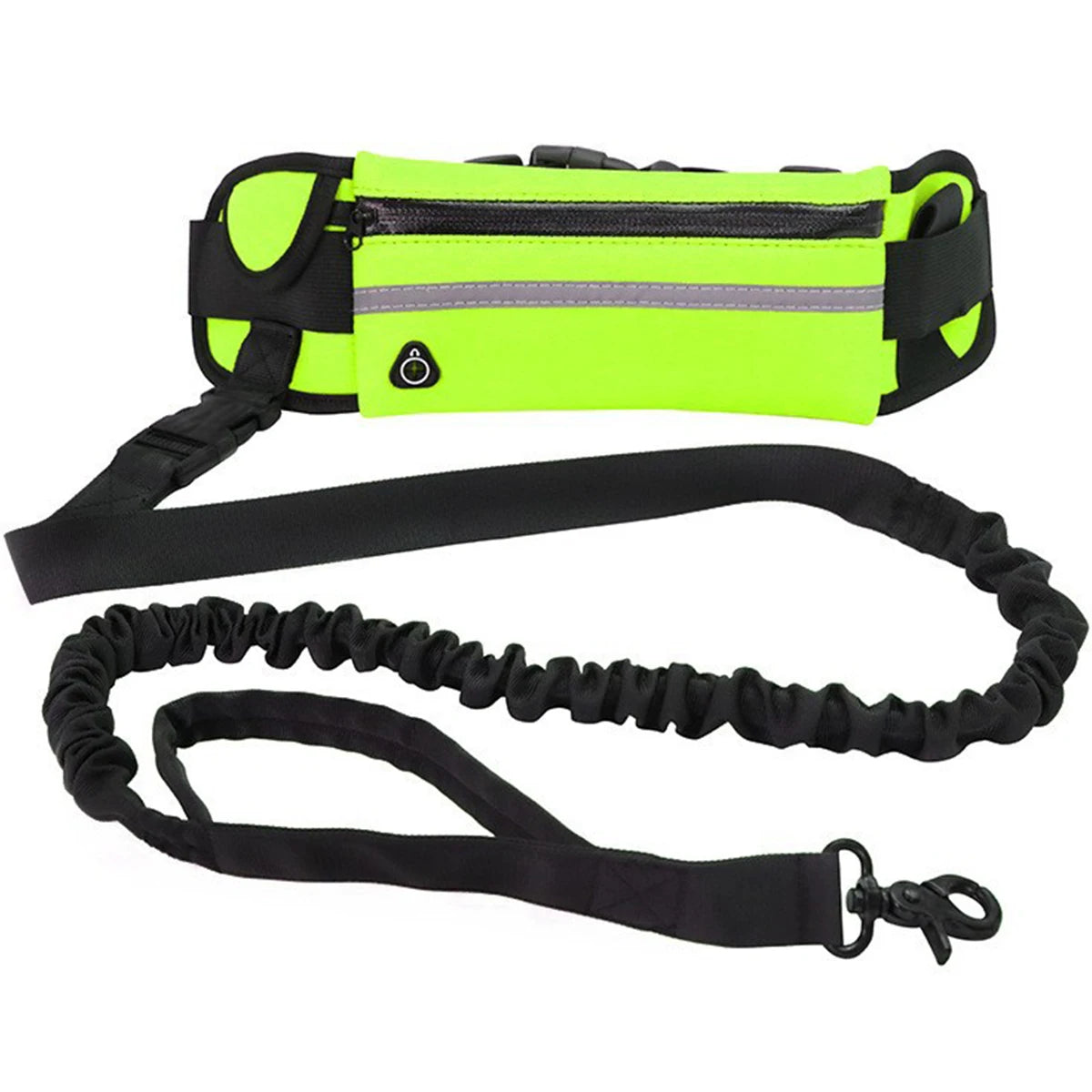 Hands Free Reflective Dog Leash With Waist Bag