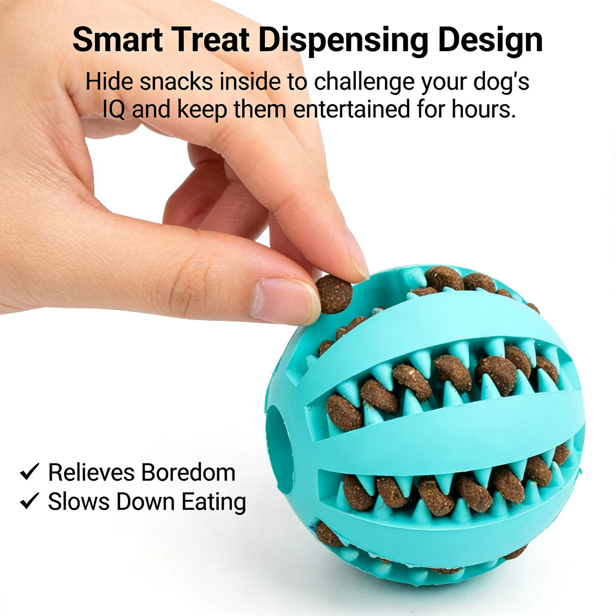2-in-1 Dog Chew Toy with Treat Dispenser Ball, Durable Cotton Rope