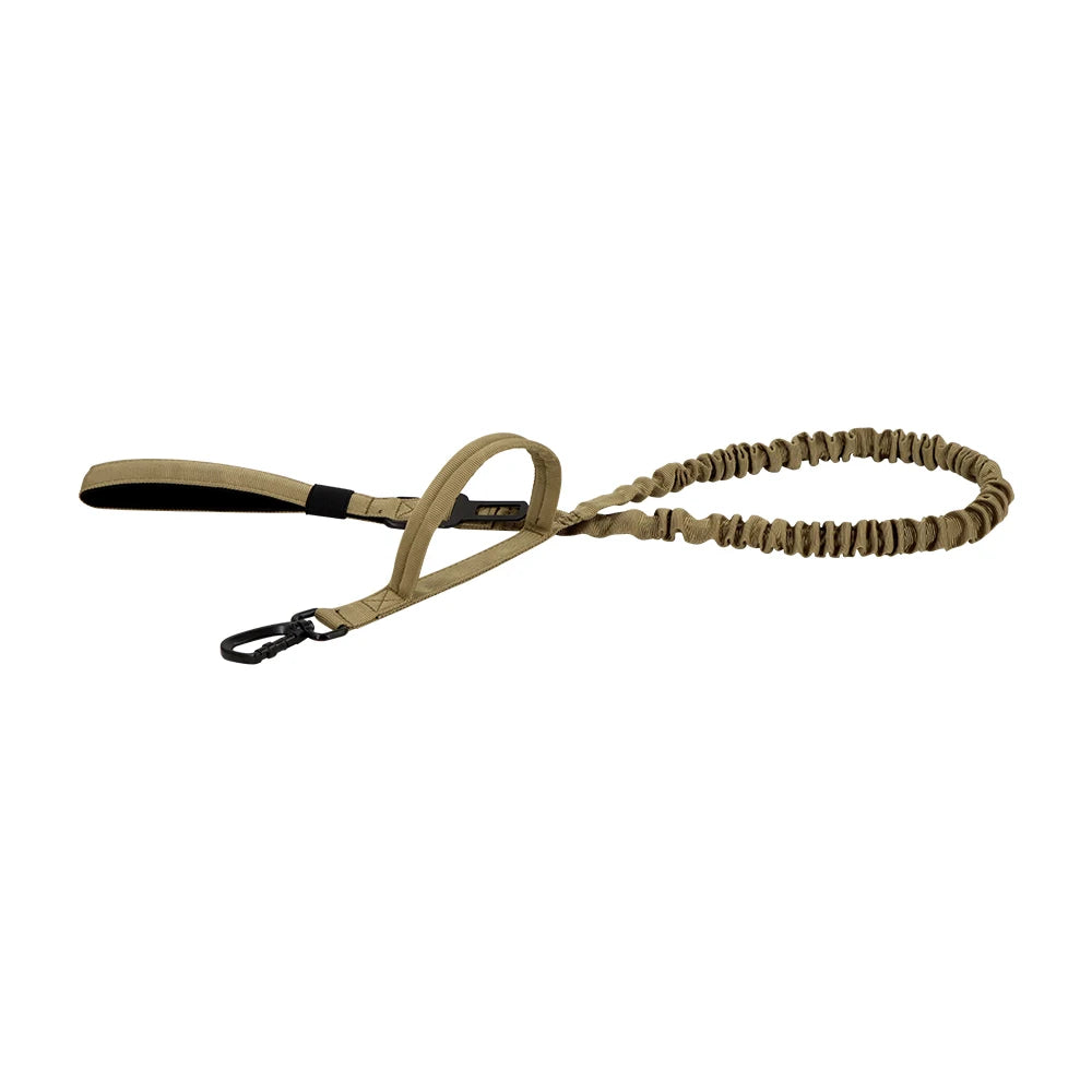 Military Adjustable Leash Quick Release Elastic Rope With 2 Control Handle
